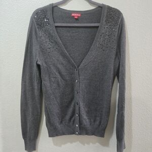 Merona Gray Women's Cardigan Sweater